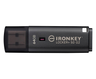PenDrive Kingston 64GB IronKey Locker+ 50G2